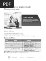 Lesson - Career Exploration in Entrepreneurship