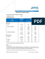 Estructura Tarifaria Vigente