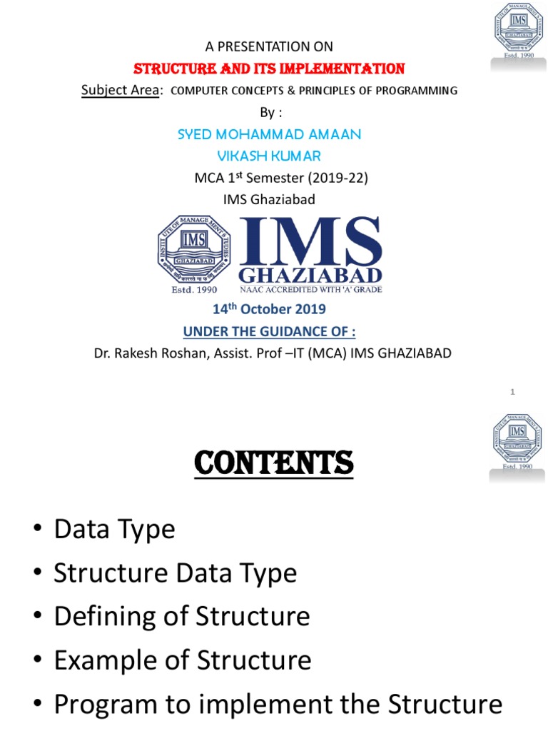 Structure and Its Implementation | PDF | Data Type | Array Data Structure