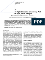 Characterization of Plant Resources at Kampung Parit Tok Ngah - Milow Et Al