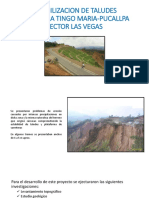 Estabilizacion de Taludes Carretera Tingo Maria-Pucallpa Sector Las Vegas