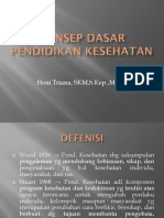 Pertemuan 1 Konsep Dasar Pendidikan Kesehatan