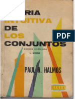 Teoría conjuntos Halmos