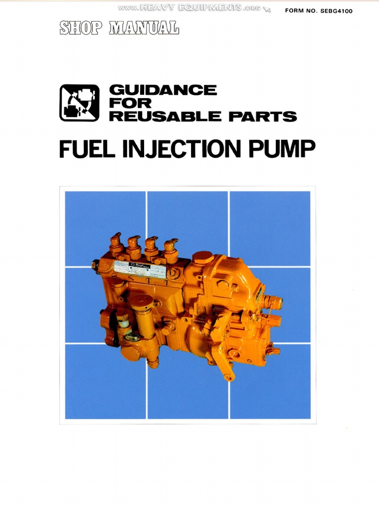 Manual Guidance Reusable Parts Komatsu Fuel Injection Pumps Failure