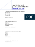 13. Soal Dan Jawaban Tryout Dscers Ke-13