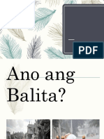 Ano Ang Balita
