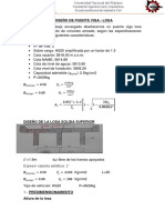 Diseño de Las Vigas Principales Del Tablero Del Puente