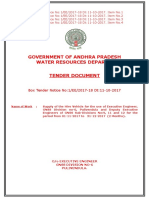 Government of Andhra Pradesh Water Resources Department Tender Document