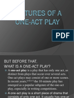 Features of One-Act Play