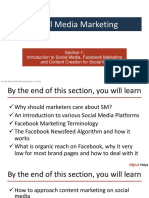 Social Media Marketing: Section 1: Introduction To Social Media, Facebook Marketing and Content Creation For Social Media
