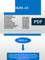 IKHLAS MENJALANKAN IBADAH