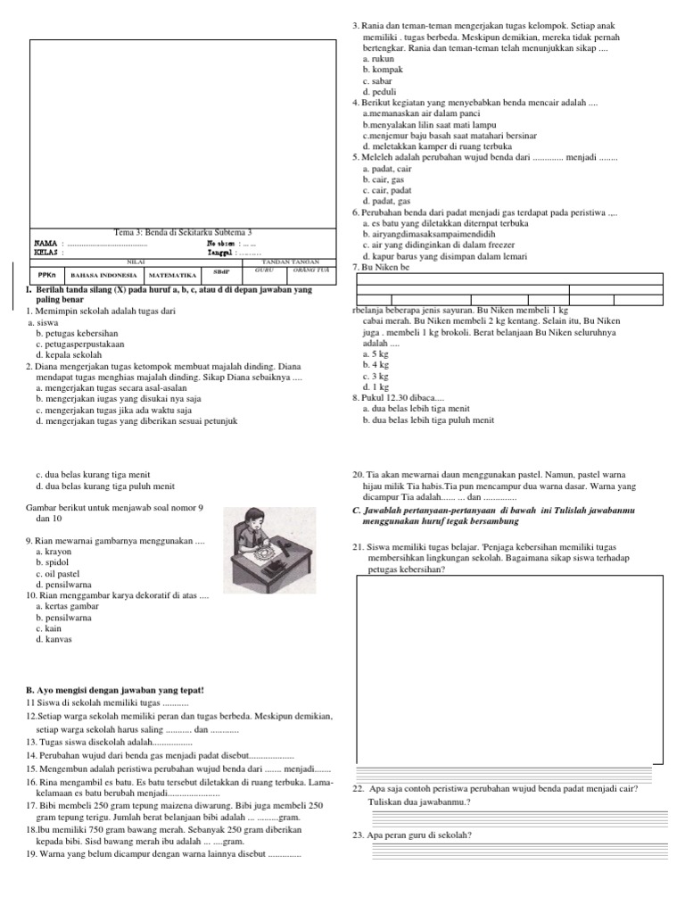 Tema 3 Benda di Sekitarku Subtema 3