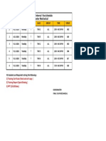 Industrial Training Internal Viva Schedule