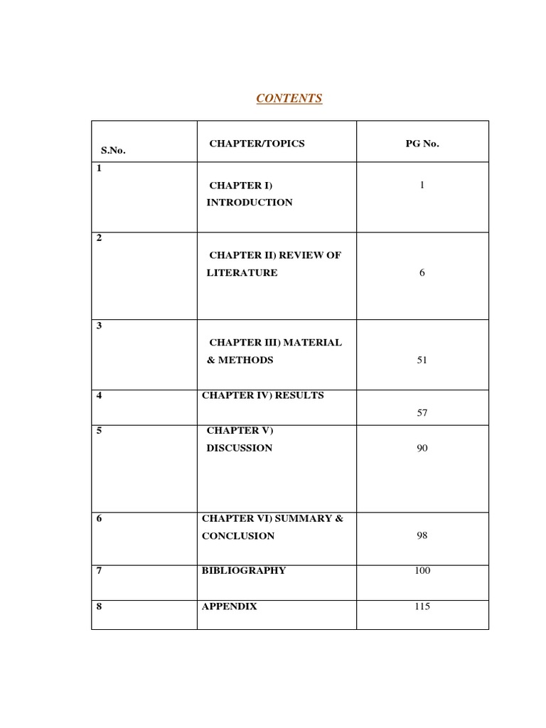 Research Document Structure Overview | PDF