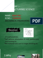 Term Paper:-Manufacturing Science: NAME: - ID NO.
