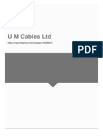 U M Cables LTD PDF