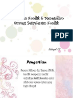 Manajemen Konflik & Menegakkan Strategi Penyelesaian Konflik