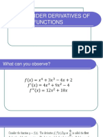 Higher-Order Derivatives of Functions