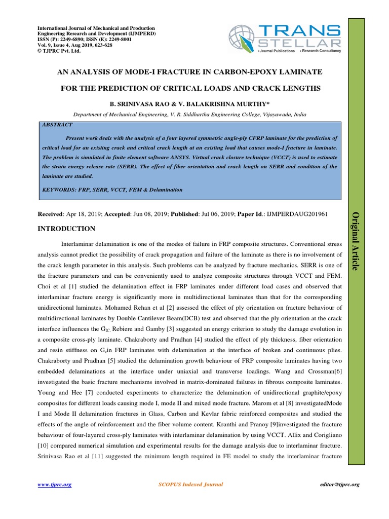 61 Ijmperdaug201961 | PDF | Fracture Mechanics | Composite Material