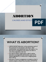 Abortion: Causes and Efects