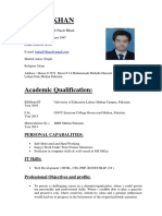 Babar Khan Resume - BS IT Graduate