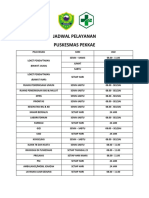 Leaflet Jadwal Pelayanan Untuk Banner