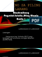 Pagsulat Sa Piling Larang-Akademik