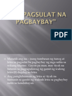 Copy Ang Pagsulat Na Pagbaybay Report