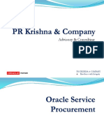 Oracle Service Procurement - PRK