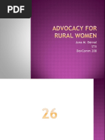 Advocacy For Rural Women