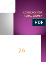 Advocacy For Rural Women