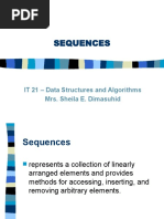 Sequences in Data Structure