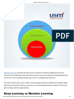 Machine Learning Vs Deep Learning