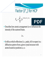 Structure Factor For HCP PDF