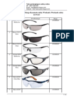 Katalog Dan Daftar Harga Kacamata Safety Worksafe (Worksafe Safety Eyewear)
