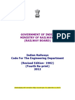 Government of India Railway Code for Engineering Department