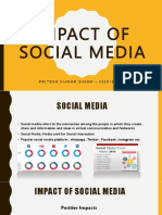 Impact of Social Media: PRITESH KUMAR SINGH - 42251203117