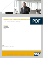 Frequently Used Configuration Parameters in SAP HANA