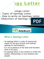 Apology Letter 