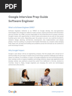 (Google Interview Prep Guide) SWE