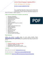 International Journal On Natural Language Computing (IJNLC)