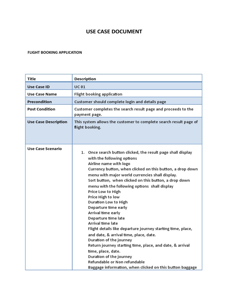 Use Case Document 1 | PDF | Use Case | Economies
