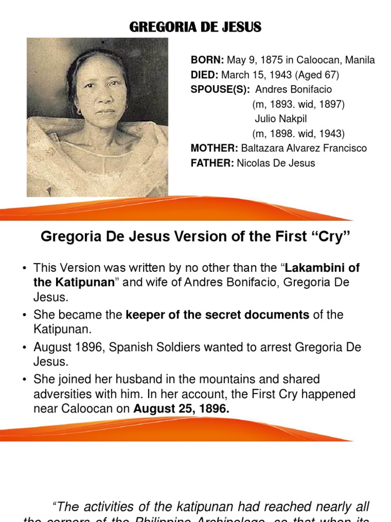 Gregoria de Jesus: Lakambini ng Katipunan | PDF