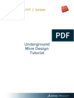 Underground Mine Design