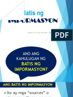 Batis NG Impormasyon