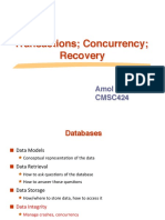 Concurrency Control and Reconvery