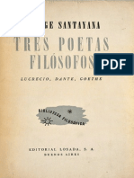 Santayana, George - Tres Poetas Filósofos. Lucrecio, Dante, Goethe (1943)