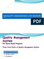 QUALITY ASSURANCE FOR RURAL ROAD PROJECTS