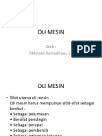 Oli Mesin: Oleh: Akhmad Ramadhani, ST