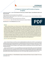 Cronicon: Clinical Case Study Clinical Manifestation, Diagnosis, Treatment and Prevention of Leprosy: An Update